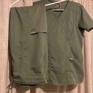 Cherokee Olive Green Scrub SET